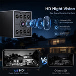 W09 WiFi HD Mini Night Vision Camera 720P Security Cam Motion Detection for Home Office