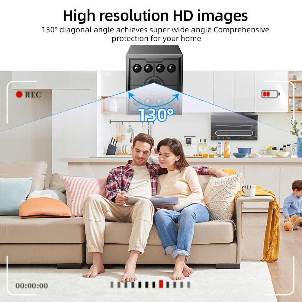 W09 WiFi HD Mini Night Vision Camera 720P Security Cam Motion Detection for Home Office