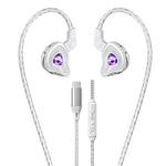 WEKOME YC09 Type-C Kablede Høretelefoner 10mm Driver HiFi Lyd In-Ear Høretelefoner med Mikrofon