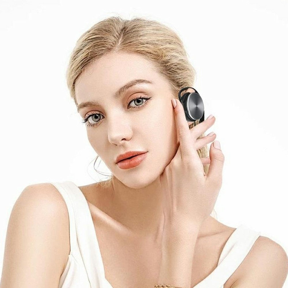H035 2.1m 3.5mm Wired Earhook Earphones 30mm Driver In-line Mic for Outdoor Sports