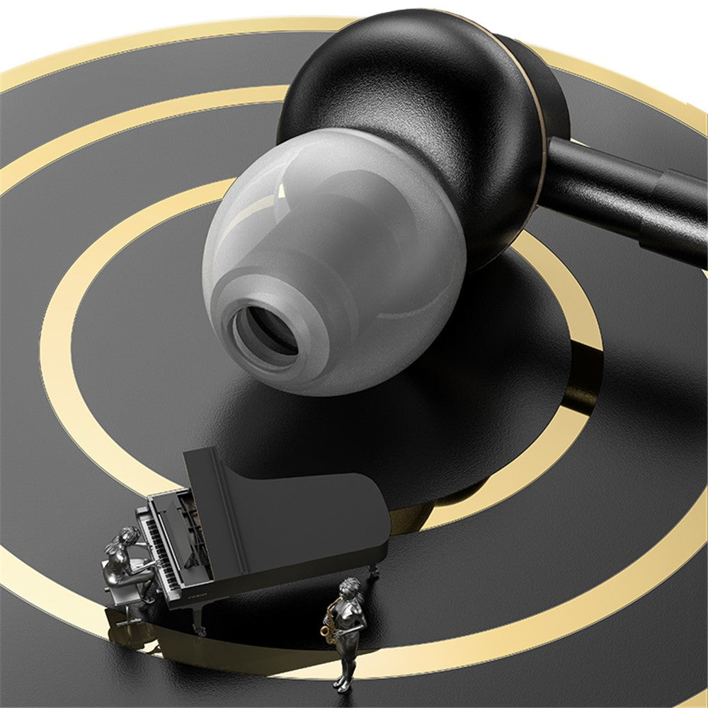 USAMS US-SJ482-EP-43 Type-C In-ear Metal Headsets Stereo Earphones, 1.2m