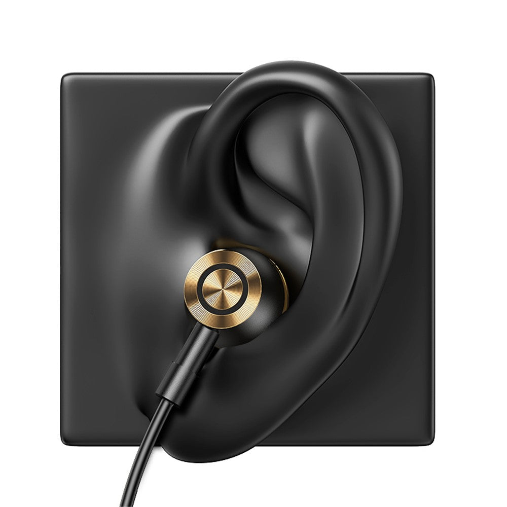 USAMS US-SJ482-EP-43 Type-C In-ear Metal Headsets Stereo Earphones, 1.2m