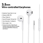 ESSAGER EJ01 3.5mm Wired Control Deep Bass Earphone 1.2m Music Mobile Phone Headset Earbuds for iPhone Huawei