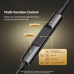 ESSAGER EJ01 3.5mm Wired Control Deep Bass Earphone 1.2m Music Mobile Phone Headset Earbuds for iPhone Huawei