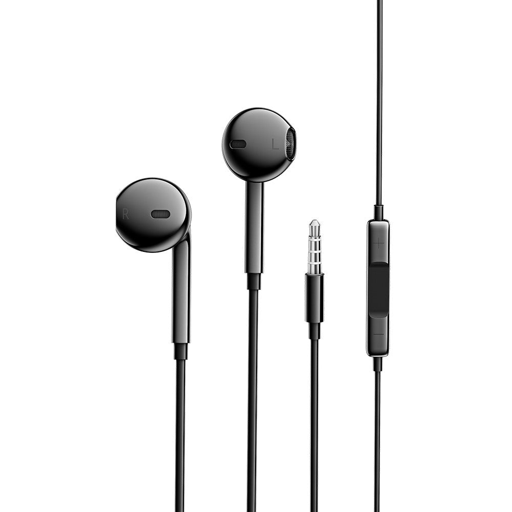ESSAGER EJ01 3.5mm Wired Control Deep Bass Earphone 1.2m Music Mobile Phone Headset Earbuds for iPhone Huawei