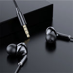 AWEI PC-6 3.5mm Wired In-ear Earphones Music Headset with Mic Wire Control for iOS Android Mobile Phone