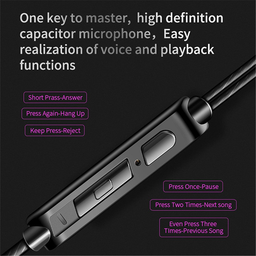 QKZ AK6 3.5mm Wired In-ear Earphone Heavy Bass Stereo Wire Control Mic Headset