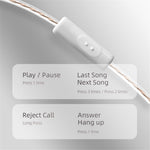 KZ EDX Pro Dynamic Drive HiFi 3.5mm Wired In-ear Headset Phone Computer Music Earphone with Line Control Microphone