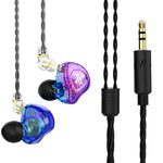 QKZ AK6 Max 3,5 mm in-ear-hörlurar, hi-fi-ljud, avtagbara trådbundna hörlurar, utan mikrofon