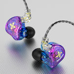 QKZ AK6 Max 3,5 mm in-ear-hörlurar, hi-fi-ljud, avtagbara trådbundna hörlurar, utan mikrofon