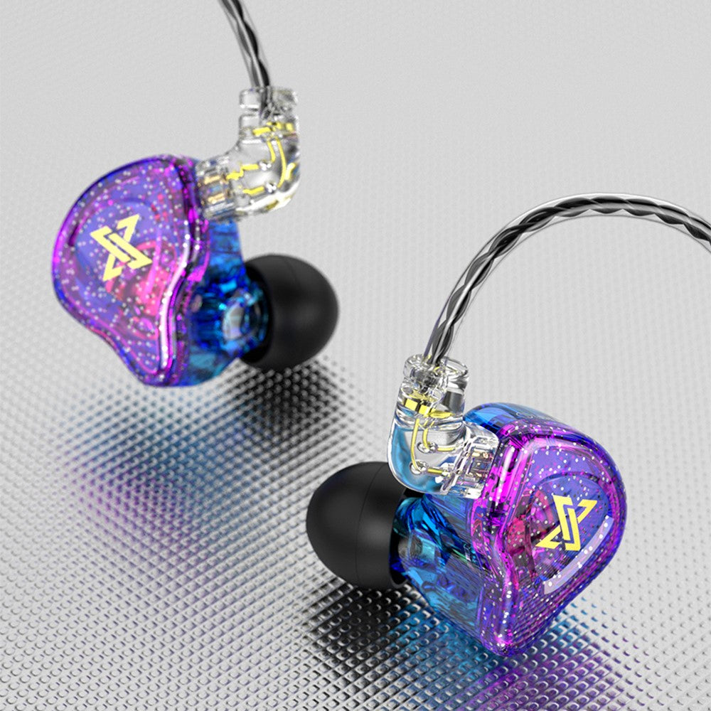 QKZ AK6 Max 3,5 mm in-ear-hörlurar, hi-fi-ljud, avtagbara trådbundna hörlurar, utan mikrofon