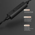 QKZ AK6 Max 3,5 mm in-ear-hörlurar, hi-fi-ljud, avtagbara trådbundna hörlurar, utan mikrofon