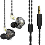 QKZ AK6 Max 3,5 mm in-ear-hörlurar, hi-fi-ljud, avtagbara trådbundna hörlurar, utan mikrofon