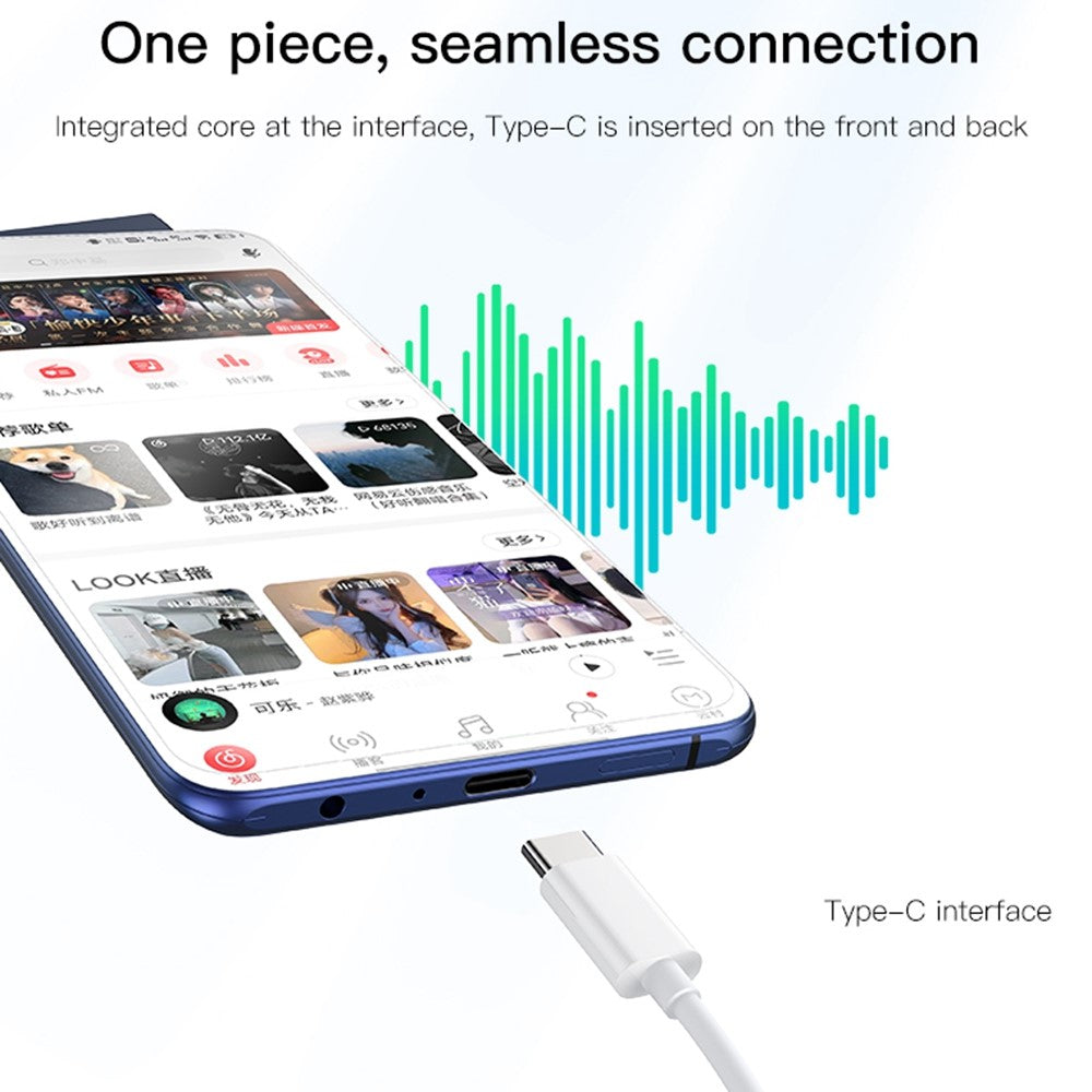 YESIDO YH38 for Huawei Wired Earphone Type-C Port Mobile Phone Wire Control Music Headset
