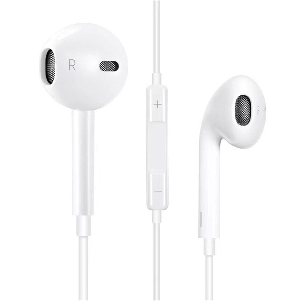 Volume Control Music Headset Tangle Free In-Ear Wired Earphone Surround Sound Headphone