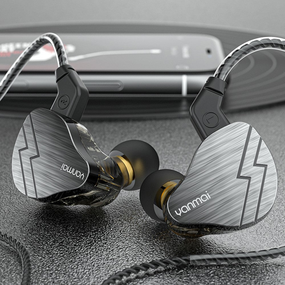 YANMAI H9 In-Ear Copper Driver Headphone 3.5mm Wired Earphone HiFi Sports Headset