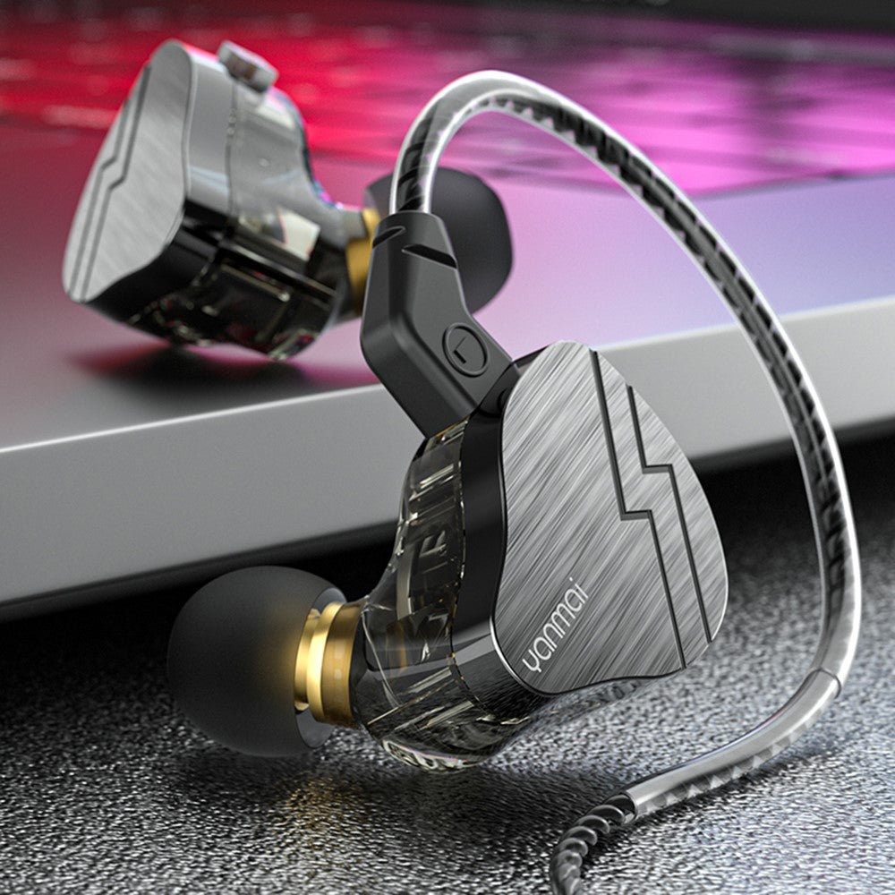 YANMAI H9 In-Ear Copper Driver Headphone 3.5mm Wired Earphone HiFi Sports Headset