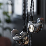 JIANGSHENG K1 3,5 mm kabelbaseret headset HIFI Half-In-Ear-øretelefon Sportshovedtelefon til smartphone