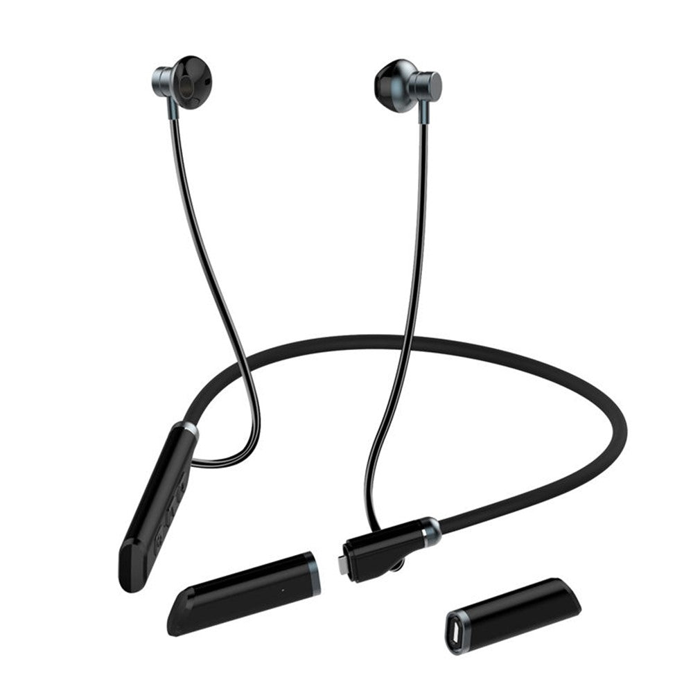 B998 Trådløse Nakkebøjle Hovedtelefoner Halvt In-Ear Bluetooth-kompatible 5.3 Hovedtelefoner Støjreducerende Øretelefoner med Stik