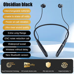 B998 Trådløse Nakkebøjle Hovedtelefoner Halvt In-Ear Bluetooth-kompatible 5.3 Hovedtelefoner Støjreducerende Øretelefoner med Stik