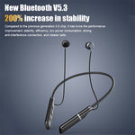 B998 Trådløse Nakkebøjle Hovedtelefoner Halvt In-Ear Bluetooth-kompatible 5.3 Hovedtelefoner Støjreducerende Øretelefoner med Stik