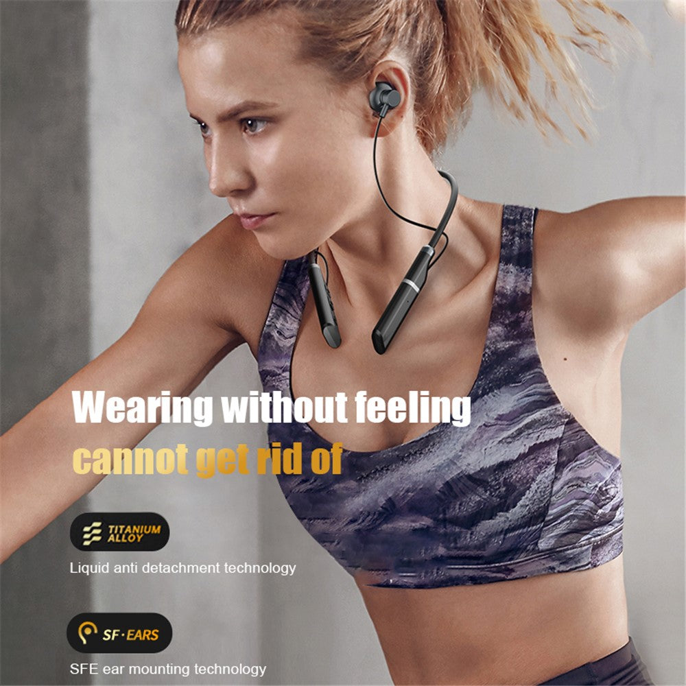 B998 Trådløse Nakkebøjle Hovedtelefoner Halvt In-Ear Bluetooth-kompatible 5.3 Hovedtelefoner Støjreducerende Øretelefoner med Stik