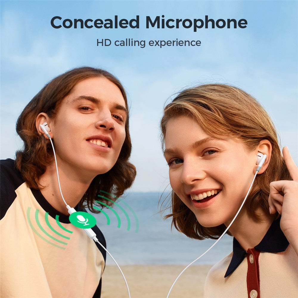 JOYROOM EW01 3.5mm Plug Half-in-ear Earphones with HD Mic Wired Headphones