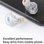 FZ FT1 Dynamisk in-ear hovedtelefon Stereo Surround Musik Øretelefoner med aftageligt kabel, ingen mikrofon