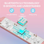 K1692 Neck-mounted Noise Canceling Bluetooth-compatible Earphone Cat Space Capsule RGB Light Wireless Headphone