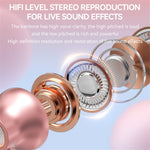 K1692 Neck-mounted Noise Canceling Bluetooth-compatible Earphone Cat Space Capsule RGB Light Wireless Headphone