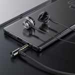 YESIDO YH40 3,5 mm-kontakt med trådanslutna hörlurar, hi-fi-ljud, musikhörlurar med mikrofon