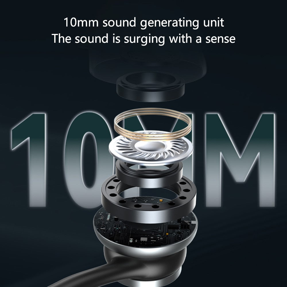 YESIDO YH40 3,5 mm-kontakt med trådanslutna hörlurar, hi-fi-ljud, musikhörlurar med mikrofon