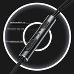 YESIDO YH40 3,5 mm-kontakt med trådanslutna hörlurar, hi-fi-ljud, musikhörlurar med mikrofon