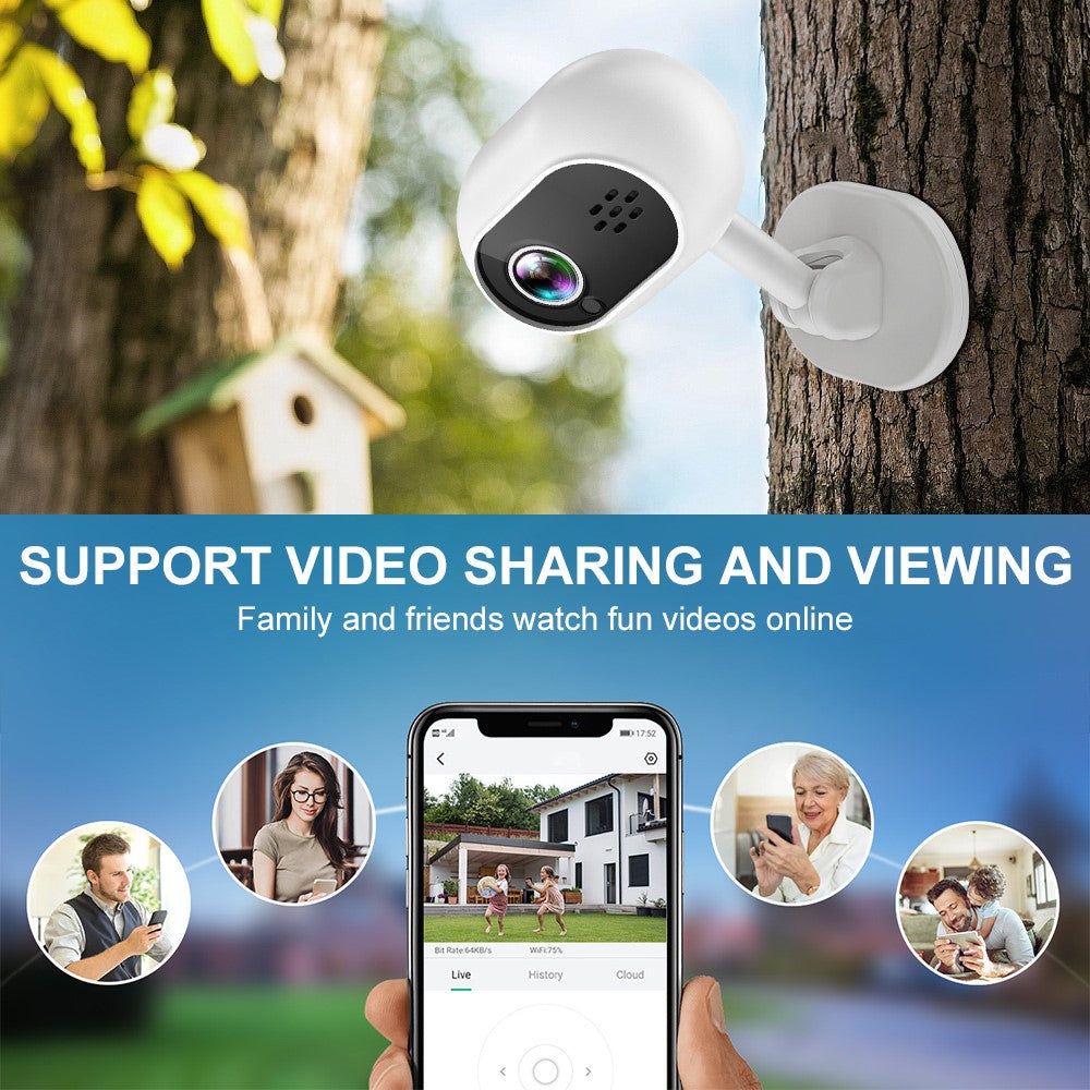 A4 Mini WiFi Home Security Cameras System with Playback, Two-Way Audio Baby Camera Monitor