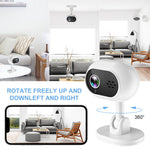 A4 Mini WiFi Home Security Cameras System with Playback, Two-Way Audio Baby Camera Monitor