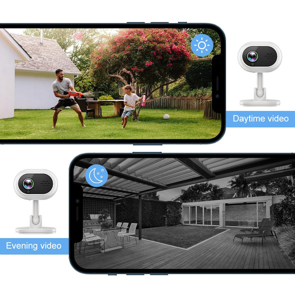 A4 Mini WiFi Home Security Cameras System with Playback, Two-Way Audio Baby Camera Monitor