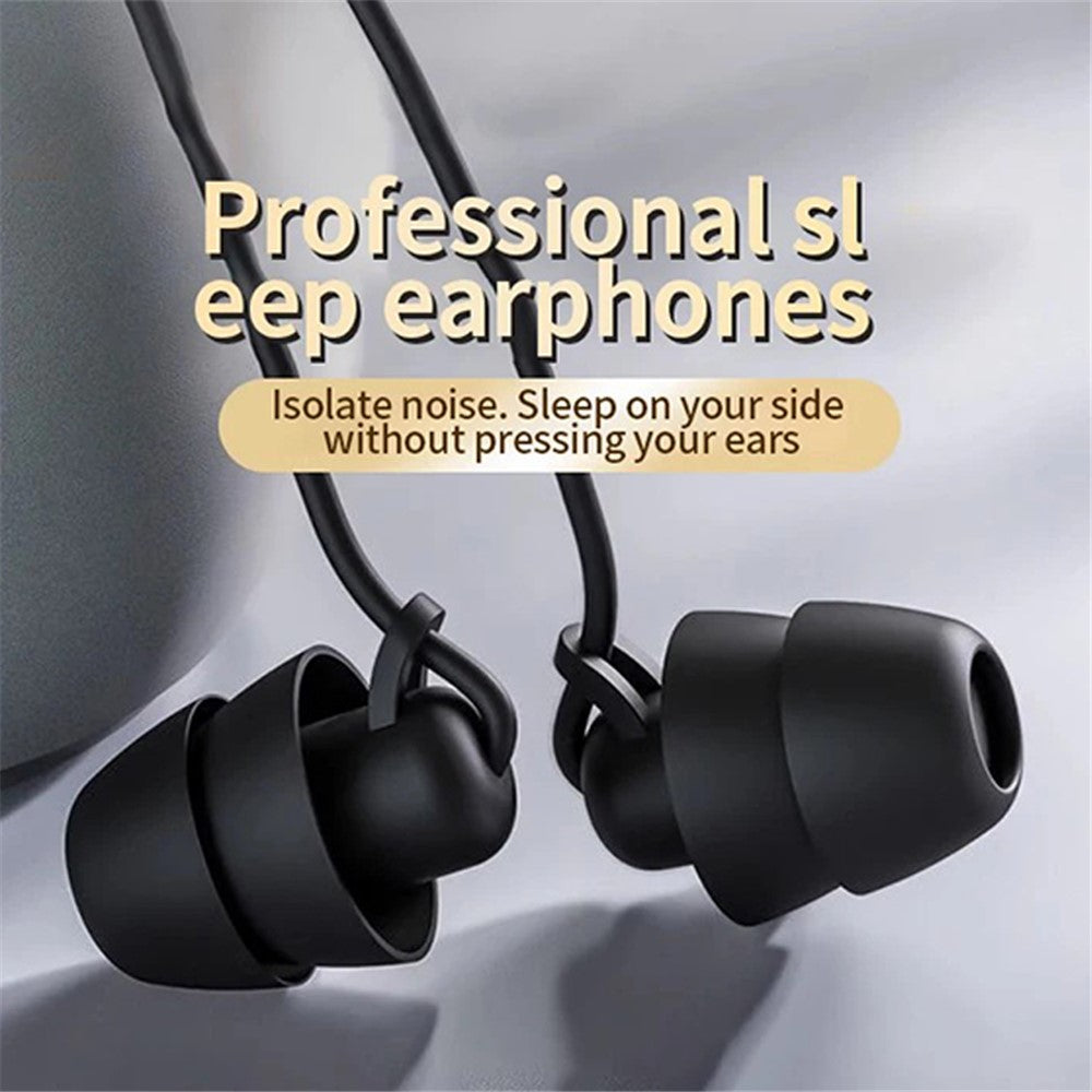 SM02 In-Ear Headphone Sleep Sound Insulation 3.5mm Wired Headset Music Earphone