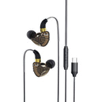 ESSAGER 1.2m Type-C Plug In-ear Headphones Sports Inline Control Earphones