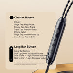ESSAGER 1.2m Type-C Plug In-ear Headphones Sports Inline Control Earphones