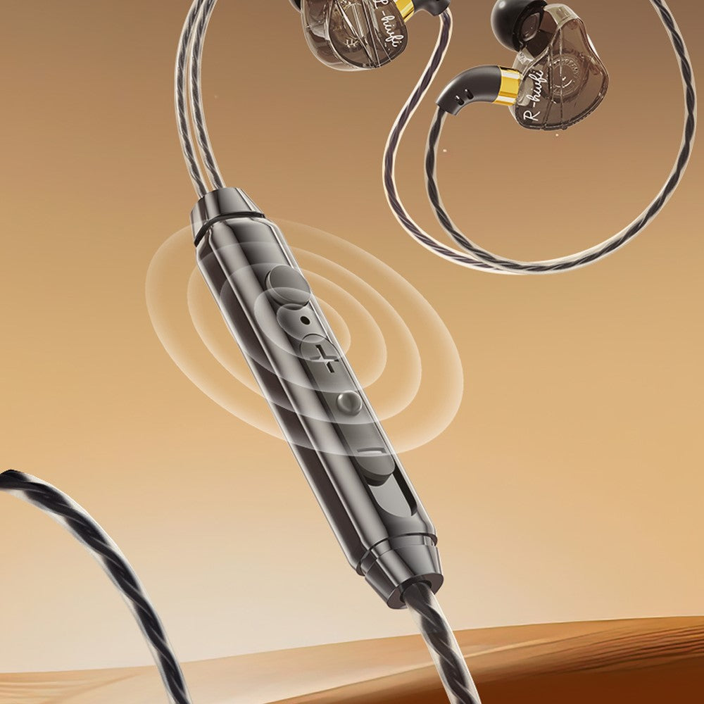 ESSAGER 1.2m Type-C Plug In-ear Headphones Sports Inline Control Earphones