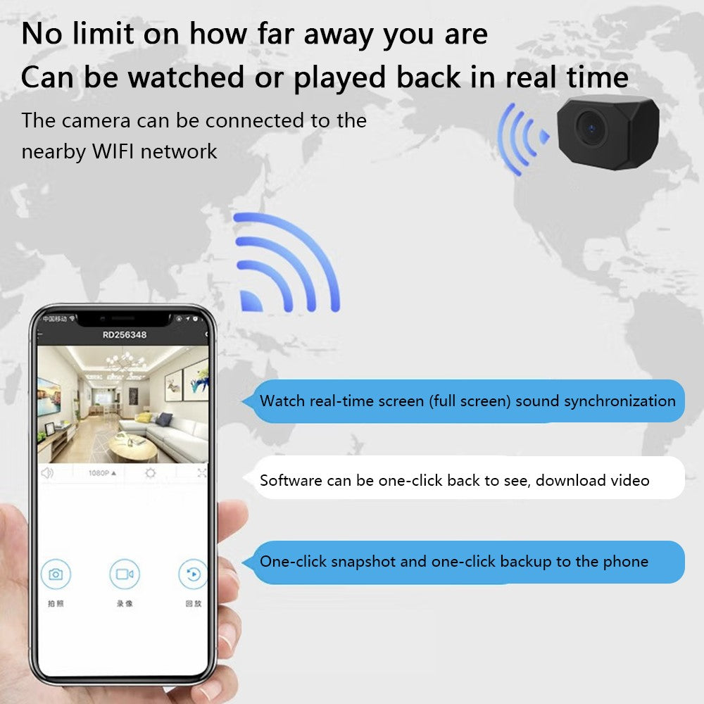 T99 Home Security Monitor 30W Mini WiFi Camera Support Real-Time Viewing and Recording