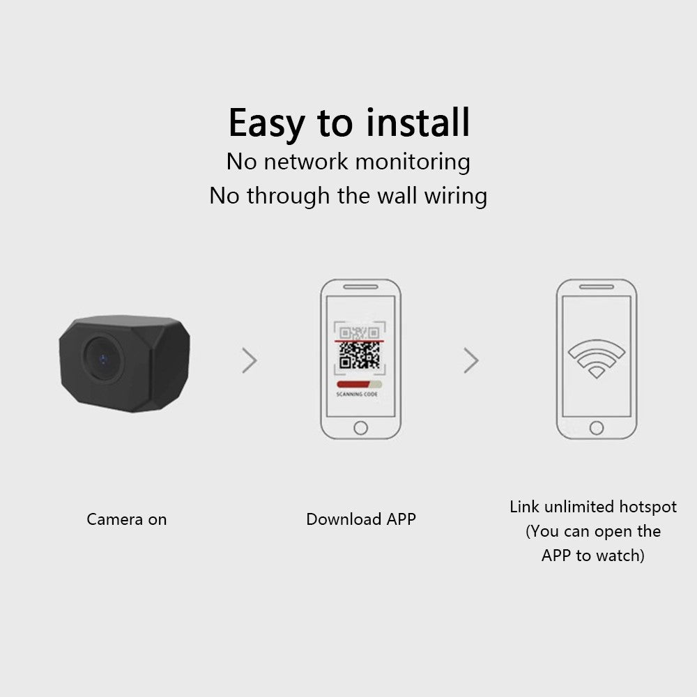 T99 Home Security Monitor 30W Mini WiFi Camera Support Real-Time Viewing and Recording