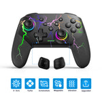 DATA FROG S80 Elite Edition Controller for Nintendo Switch / Switch Lite / OLED / PC Wireless Bluetooth-compatible Game Console, Lightning Pattern