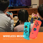 DATA FROG For Nintendo Switch 6-axis Gyro Vibration Joy-Con Controller Bluetooth-compatible Gamepad