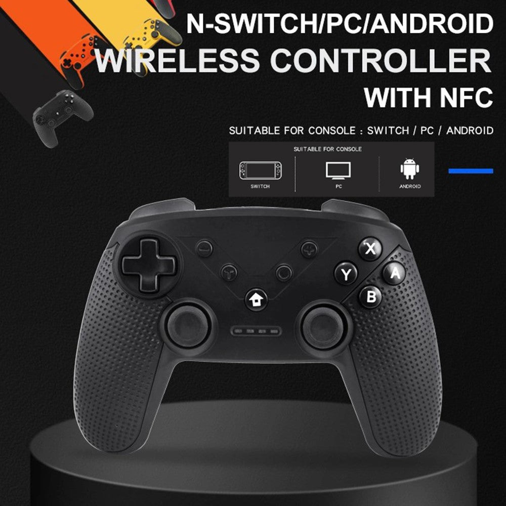 HONSON HS-SW520 Bluetooth-compatible Gamepad NFC 6-Axis Vibration Turbo Game Controller for Nintendo Switch / PC / Android Phone