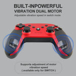 HONSON HS-SW520 Bluetooth-compatible Gamepad NFC 6-Axis Vibration Turbo Game Controller for Nintendo Switch / PC / Android Phone