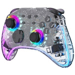 DATA FROG G04 For Nintendo Switch / OLED / PC Wired / Wireless Transparent Game Controller with RGB Ligh