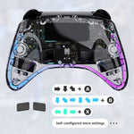 DATA FROG G04 For Nintendo Switch / OLED / PC Wired / Wireless Transparent Game Controller with RGB Ligh