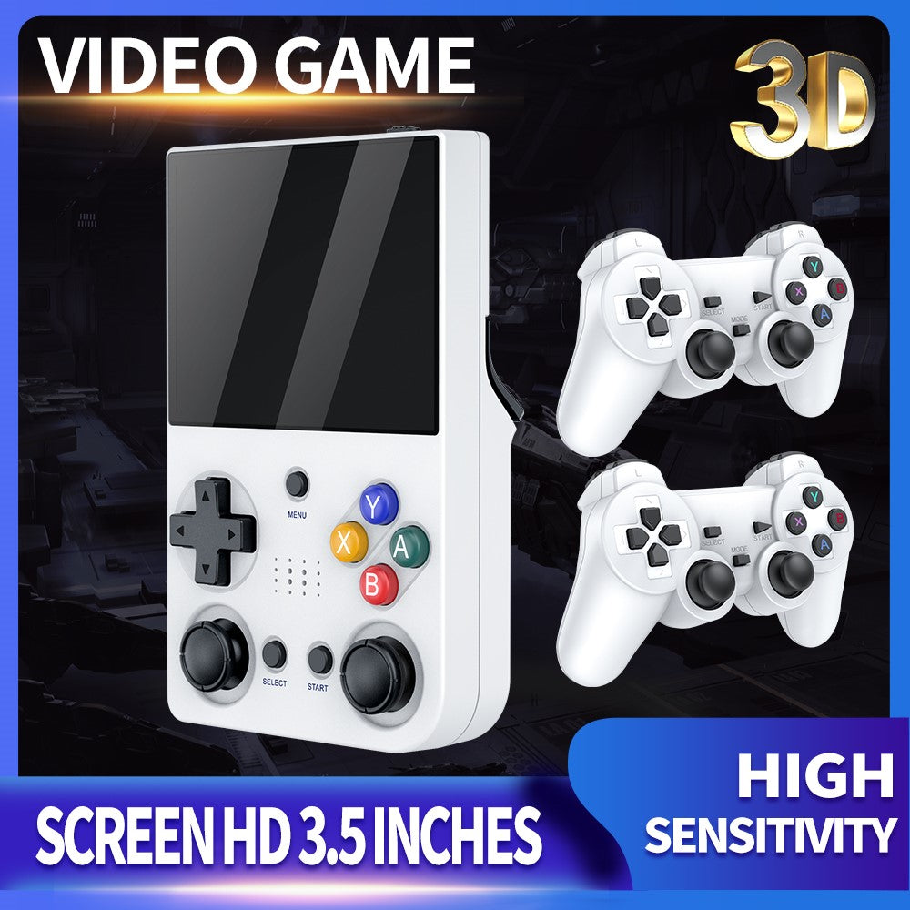 M21 3.5-inch Screen HD Game Machine Two-Player Handheld Game Console, 128G Memory Card / 30000 Games