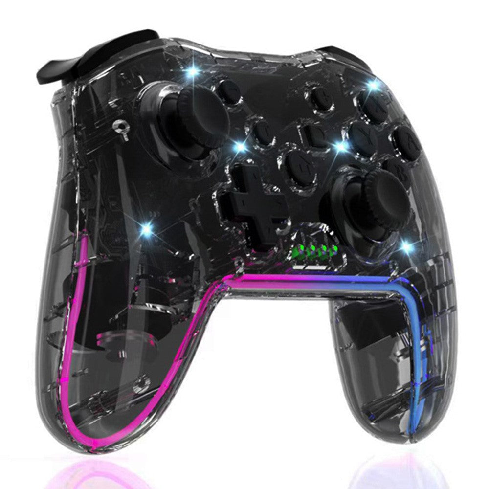 NS015 For Nintendo Switch / PS3 / PC / TV Bluetooth-compatible Gamepad GRB Light Clear Dual Vibration Game Controller